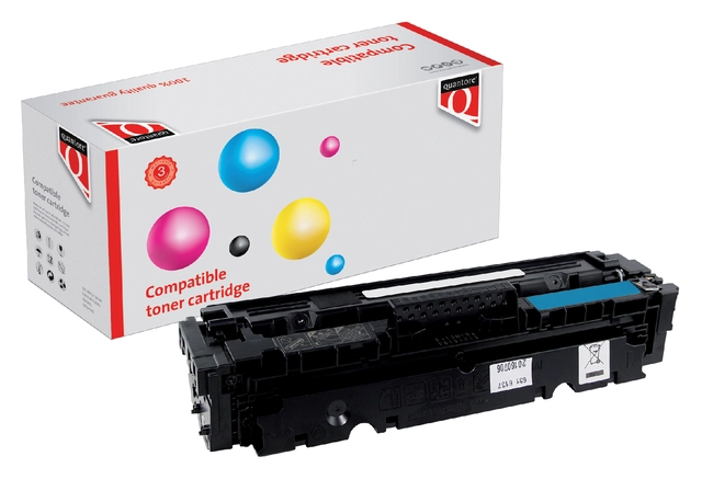 Een Tonercartridge Quantore alternatief tbv HP CF411A 410A blauw koop je bij VHK Kantoorartikelen