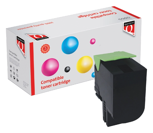 Een Tonercartridge Quantore alternatief tbv Lexmark 70C0H10 zwart koop je bij Hoekmankantoorartikelen.nl