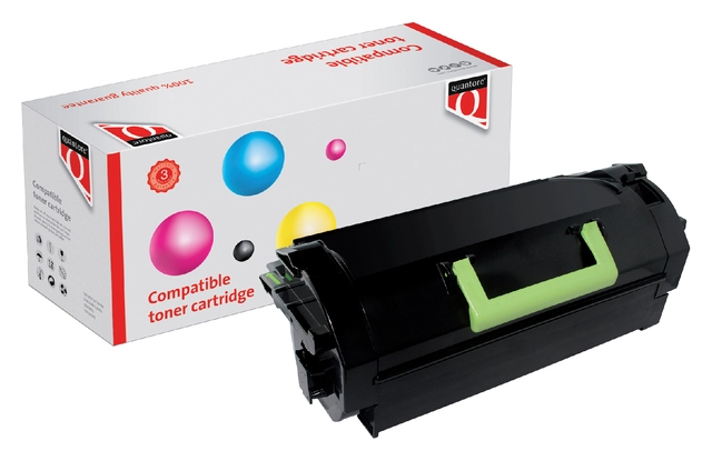 Een Tonercartridge Quantore alternatief tbv Lexmark 52D2000 zwart koop je bij VHK Kantoorartikelen