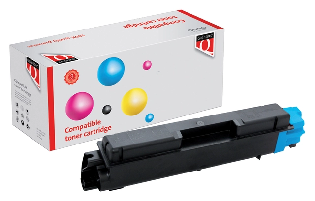 Een Toner Quantore alternatief tbv Kyocera TK-5150C blauw koop je bij Hoekmankantoorartikelen.nl