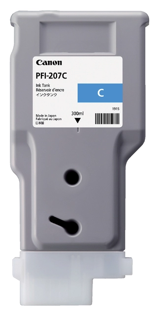 Een Inktcartridge Canon PFI-207 blauw koop je bij VHK Kantoorartikelen