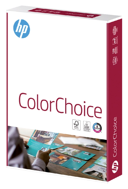 Een Kleurenlaserpapier HP Color Choice A4 160gr wit 250vel koop je bij VHK Kantoorartikelen