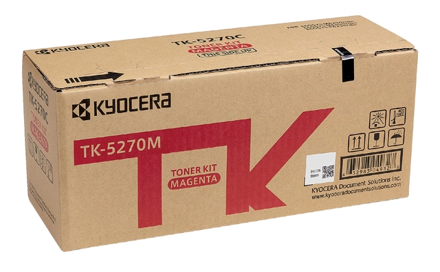 Een Toner Kyocera TK-5270M rood koop je bij Hoekmankantoorartikelen.nl