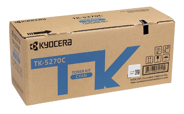 Een Toner Kyocera TK-5270C blauw koop je bij Hoekmankantoorartikelen.nl