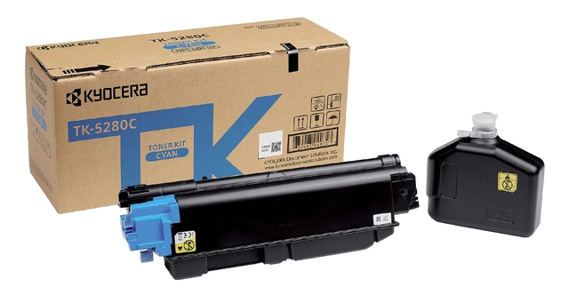 Een Toner Kyocera TK-5280C blauw koop je bij Hoekmankantoorartikelen.nl