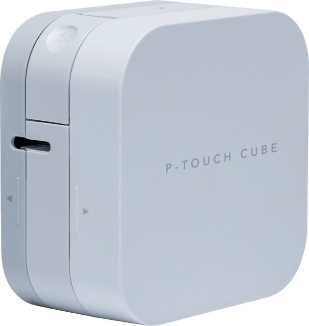 Een Labelprinter Brother P-touch Cube TZe PT-P300BT desktop 12mm wit koop je bij Hoekmankantoorartikelen.nl