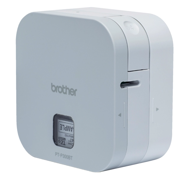 Een Labelprinter Brother P-touch Cube TZe PT-P300BT desktop 12mm wit koop je bij Hoekmankantoorartikelen.nl