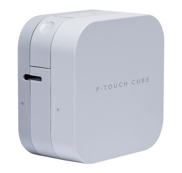 Een Labelprinter Brother P-touch Cube TZe PT-P300BT desktop 12mm wit koop je bij Hoekmankantoorartikelen.nl