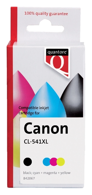 Een Inktcartridge Quantore alternatief tbv Canon CL-541XL kleur HC koop je bij VHK Kantoorartikelen