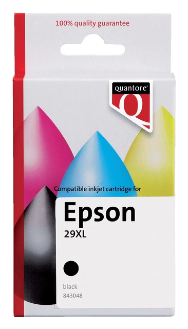 Een Inktcartridge Quantore alternatief tbv Epson 29XL T299140 zwart koop je bij VHK Kantoorartikelen