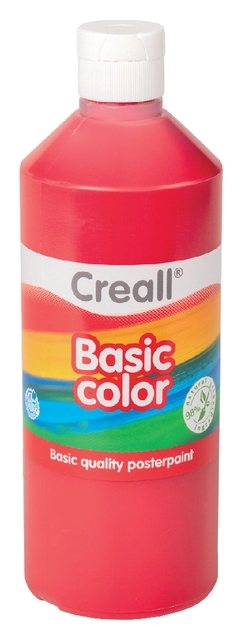 Een Plakkaatverf Creall basic donkerrood 500ml koop je bij Hoekmankantoorartikelen.nl