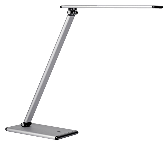 Een Bureaulamp Unilux Terra led aluminium grijs koop je bij VHK Kantoorartikelen