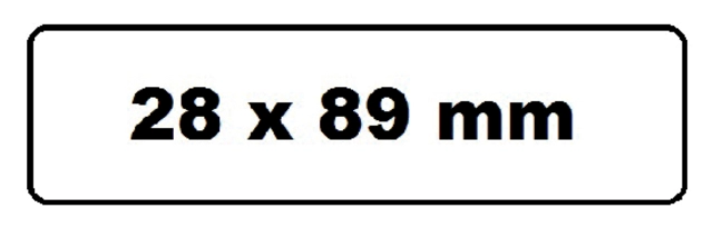 Een Labeletiket Quantore 99010 28x89mm adres wit 2 rollen koop je bij Hoekmankantoorartikelen.nl