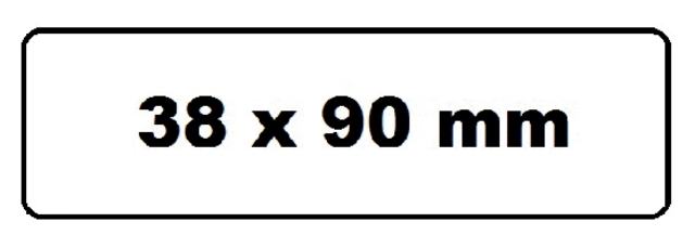 Een Labeletiket Quantore DK-11208 38x90mm adres wit 400 stuks koop je bij Hoekmankantoorartikelen.nl