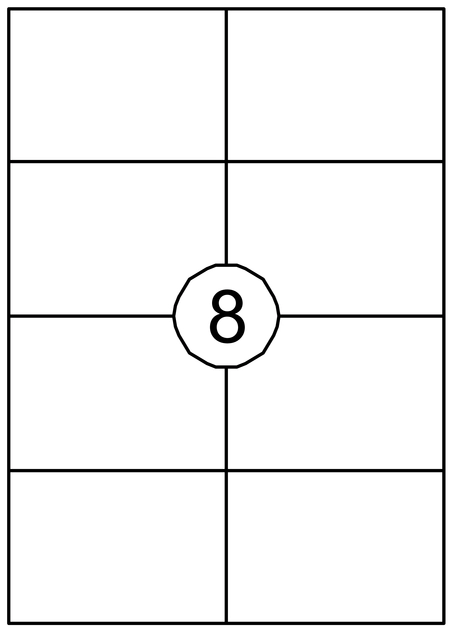 Een Etiket Quantore 105x74mm 800stuks koop je bij VHK Kantoorartikelen