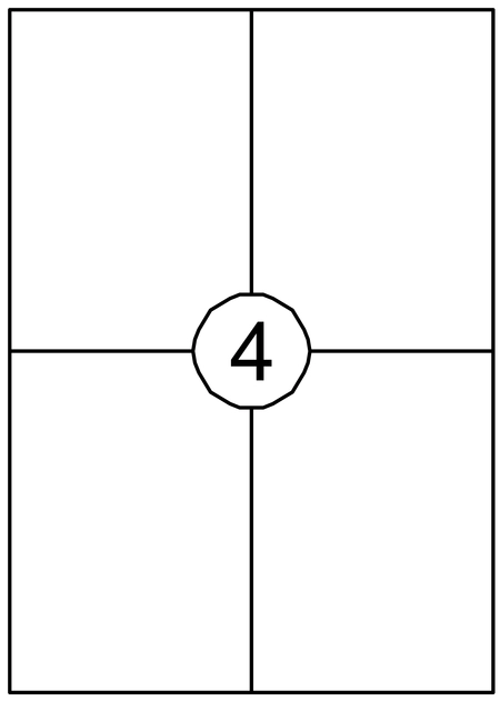 Een Etiket Quantore 105x148mm 400 stuks koop je bij VHK Kantoorartikelen