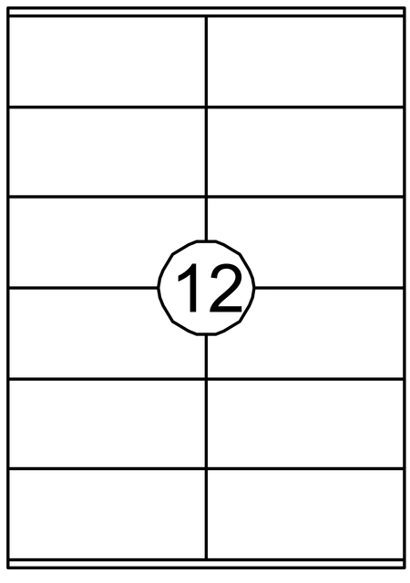 Een Etiket Quantore 105x48mm 1200 stuks koop je bij VHK Kantoorartikelen