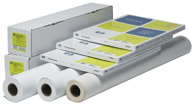 Een Inkjetpapier HP C6030C 914mmx30,5m 130gr heavyweight coated koop je bij VHK Kantoorartikelen