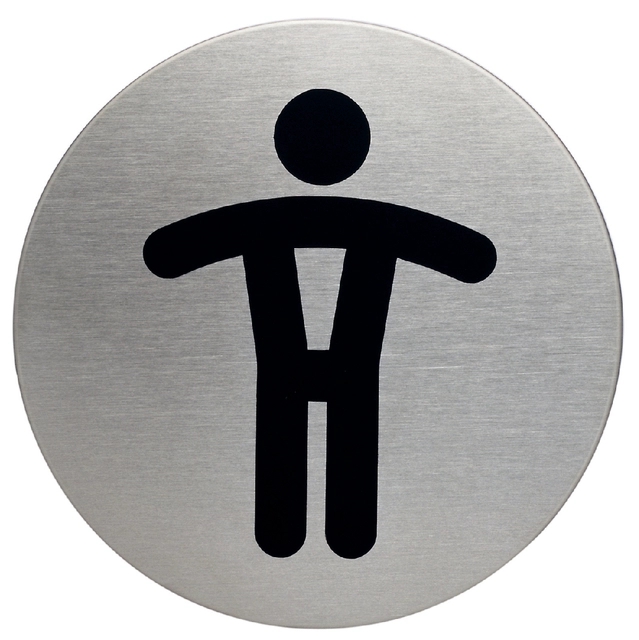 Een Infobord pictogram Durable 4905 wc heren rond 83Mm koop je bij VHK Kantoorartikelen