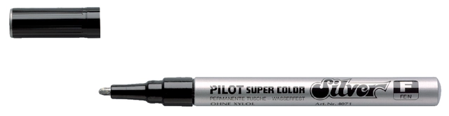 Een Viltstift PILOT Super Color lakmarker fijn zilver koop je bij Hoekmankantoorartikelen.nl