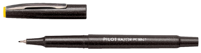 Een Fineliner PILOT Razor Point fijn zwart koop je bij VHK Kantoorartikelen