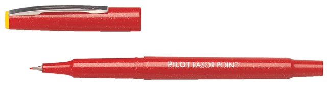 Een Fineliner PILOT Razor Point fijn rood koop je bij VHK Kantoorartikelen