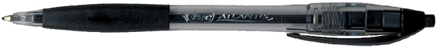 Een Balpen Bic Atlantis classic grip clic medium zwart valuepack 30+6 gratis koop je bij VHK Kantoorartikelen