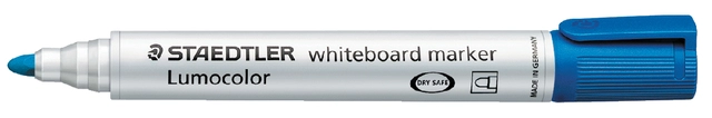 Een Viltstift Staedtler Lumocolor 351 whiteboard rond blauw 2mm koop je bij VHK Kantoorartikelen