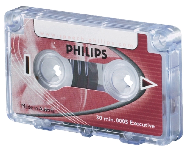 Een Cassette dicteer Philips LFH 0005 2x15min met clip koop je bij VHK Kantoorartikelen