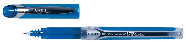 Een Rollerpen PILOT Hi-Tecpoint Grip V7 medium blauw koop je bij Hoekmankantoorartikelen.nl