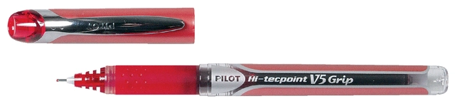 Een Rollerpen PILOT Hi-Tecpoint V5 Grip fijn rood koop je bij Hoekmankantoorartikelen.nl