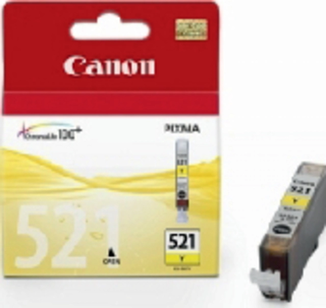 Een Inktcartridge Canon CLI-521 geel koop je bij Hoekmankantoorartikelen.nl