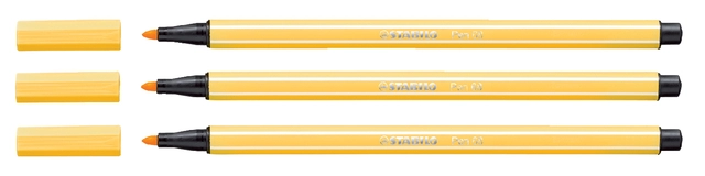 Een Viltstift STABILO Pen 68/44 medium geel koop je bij VHK Kantoorartikelen
