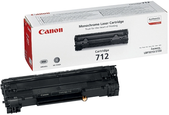 Een Tonercartridge Canon 712 zwart koop je bij VHK Kantoorartikelen