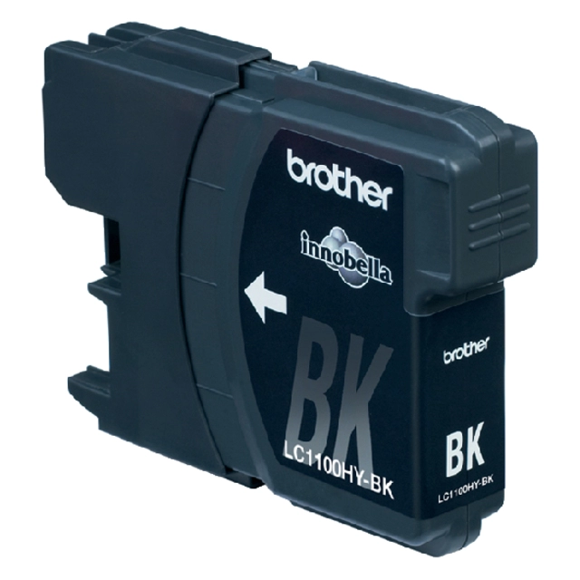 Een Inktcartridge Brother LC-1100HYBK zwart koop je bij VHK Kantoorartikelen