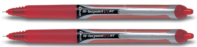 Een Rollerpen PILOT Hi-Tecpoint V5 RT fijn rood koop je bij VHK Kantoorartikelen