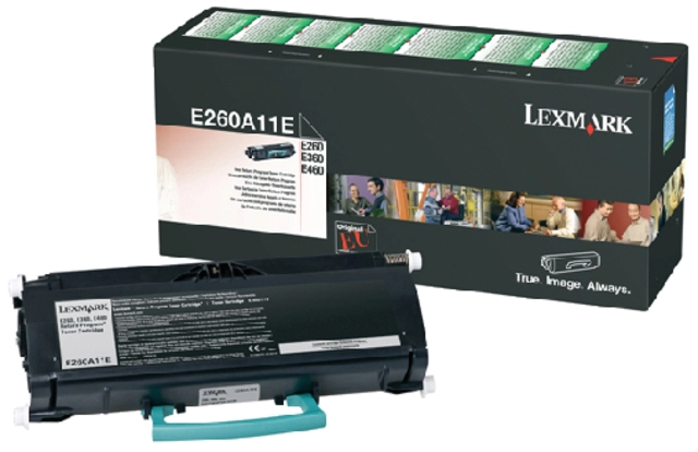 Een Tonercartridge Lexmark E260A11E prebate zwart koop je bij VHK Kantoorartikelen