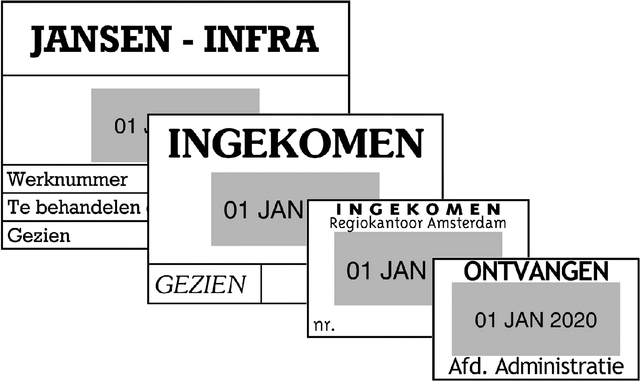 Een Woord-datumstempel Colop 2660 personaliseerbaar 37x58 koop je bij VHK Kantoorartikelen