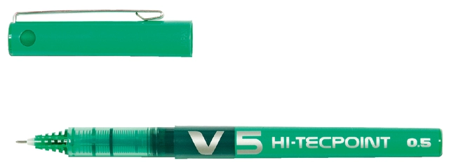 Een Rollerpen PILOT Hi-Tecpoint V5 fijn groen koop je bij VHK Kantoorartikelen