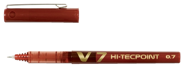 Een Rollerpen PILOT Hi-Tecpoint V7 medium rood koop je bij VHK Kantoorartikelen