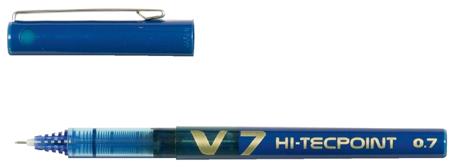 Een Rollerpen PILOT Hi-Tecpoint V7 medium blauw koop je bij Hoekmankantoorartikelen.nl