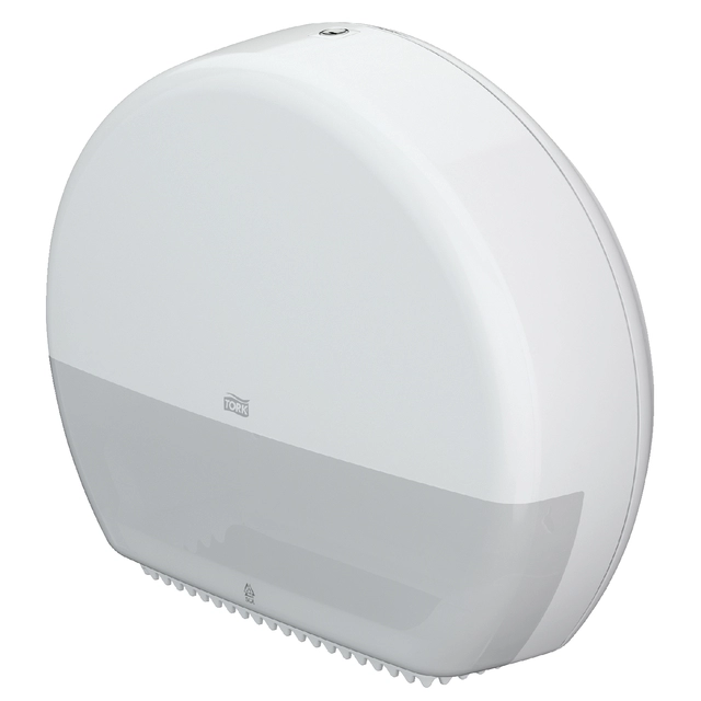 Een Toiletpapierdispenser Tork Jumbo T1 Elevation wit 554000 koop je bij VHK Kantoorartikelen