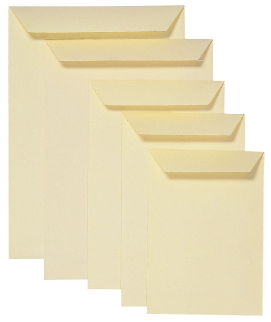 Een Envelop Quantore akte C4 229x324mm creme kraft 250 stuks koop je bij Hoekmankantoorartikelen.nl