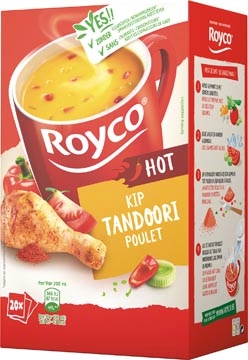 Een Royco Minute Soup tandoori kip, pak van 20 zakjes koop je bij Muys Kantoor & Kado