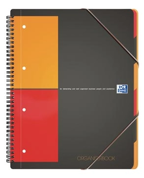 Een Oxford INTERNATIONAL organiserbook, 160 bladzijden, ft A4+, geruit 5 mm koop je bij best4office