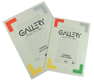 Een Gallery tekenpapier, 120 g, ft 21 x 29,7 cm, A4, houtvrij papier, blok van 24 vel koop je bij best4office