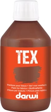 Een Darwi textielverf Tex, 250 ml, donkerbruin koop je bij best4office