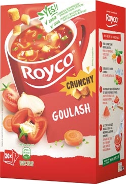 Een Royco Minute Soup goulash met rund, pak van 20 zakjes koop je bij Muys Kantoor & Kado