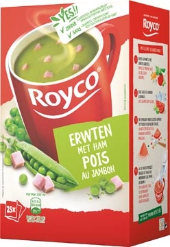 Een Royco Minute Soup classic erwten met ham, pak van 25 zakjes koop je bij Muys Kantoor & Kado