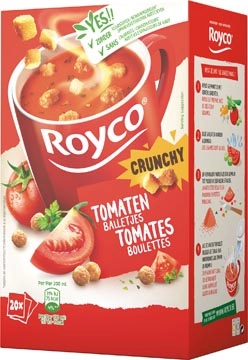 Een Royco Minute Soup tomaat met balletjes, pak van 20 zakjes koop je bij Muys Kantoor & Kado